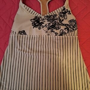 Lululemon Floral and Striped Tank Top